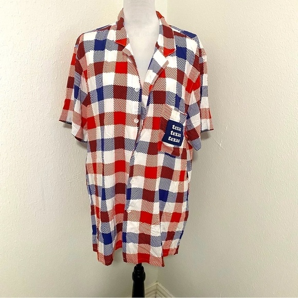 Home Free Graphic “Texas Texas Texas” State Pride Camp Hawaiian Shirt Vacation - Picture 1 of 7